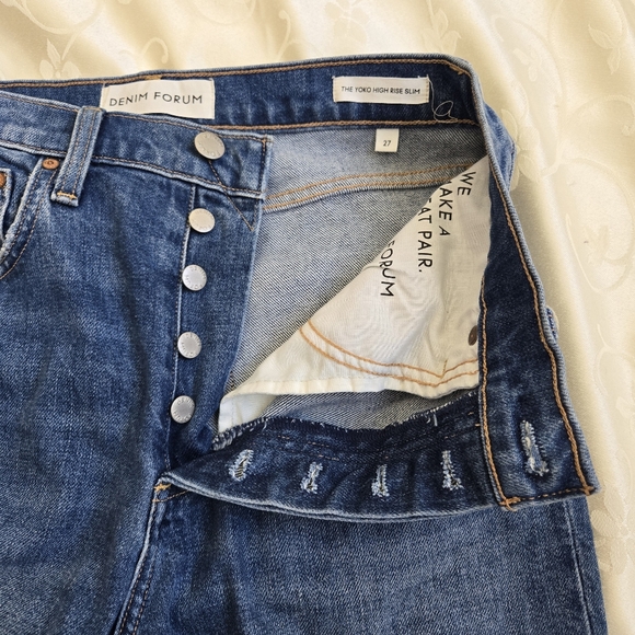 Denim forum Yoko high rise slim jean size 27 - Picture 8 of 14